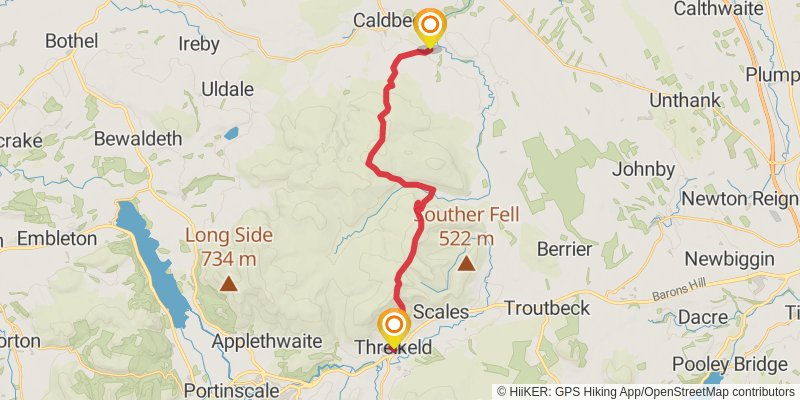 Settle to Carlisle Walk stage 9 Map