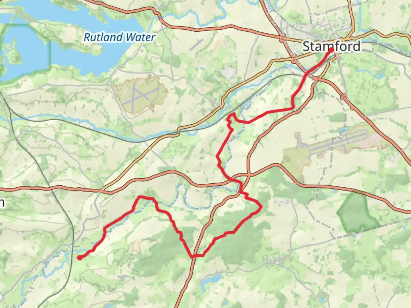 An image depicting the trail Stamford to Harringworth Walk and its surrounding area.