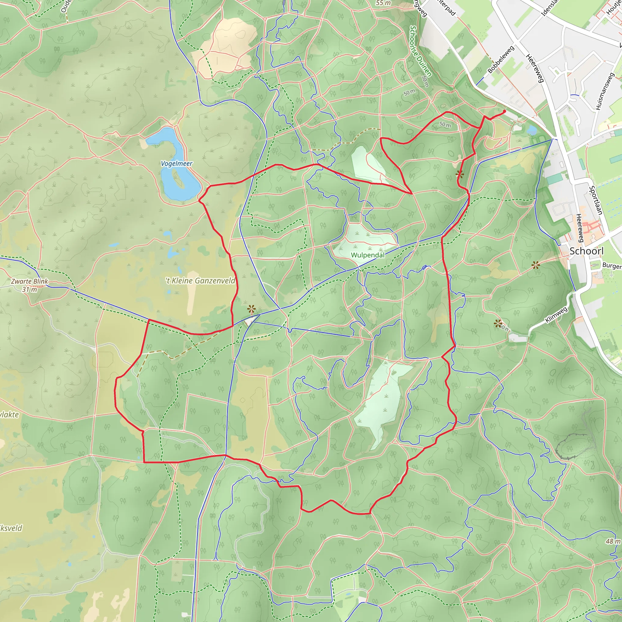 Bezoekerscentrum and Frederiks Blink Loop mobile static map