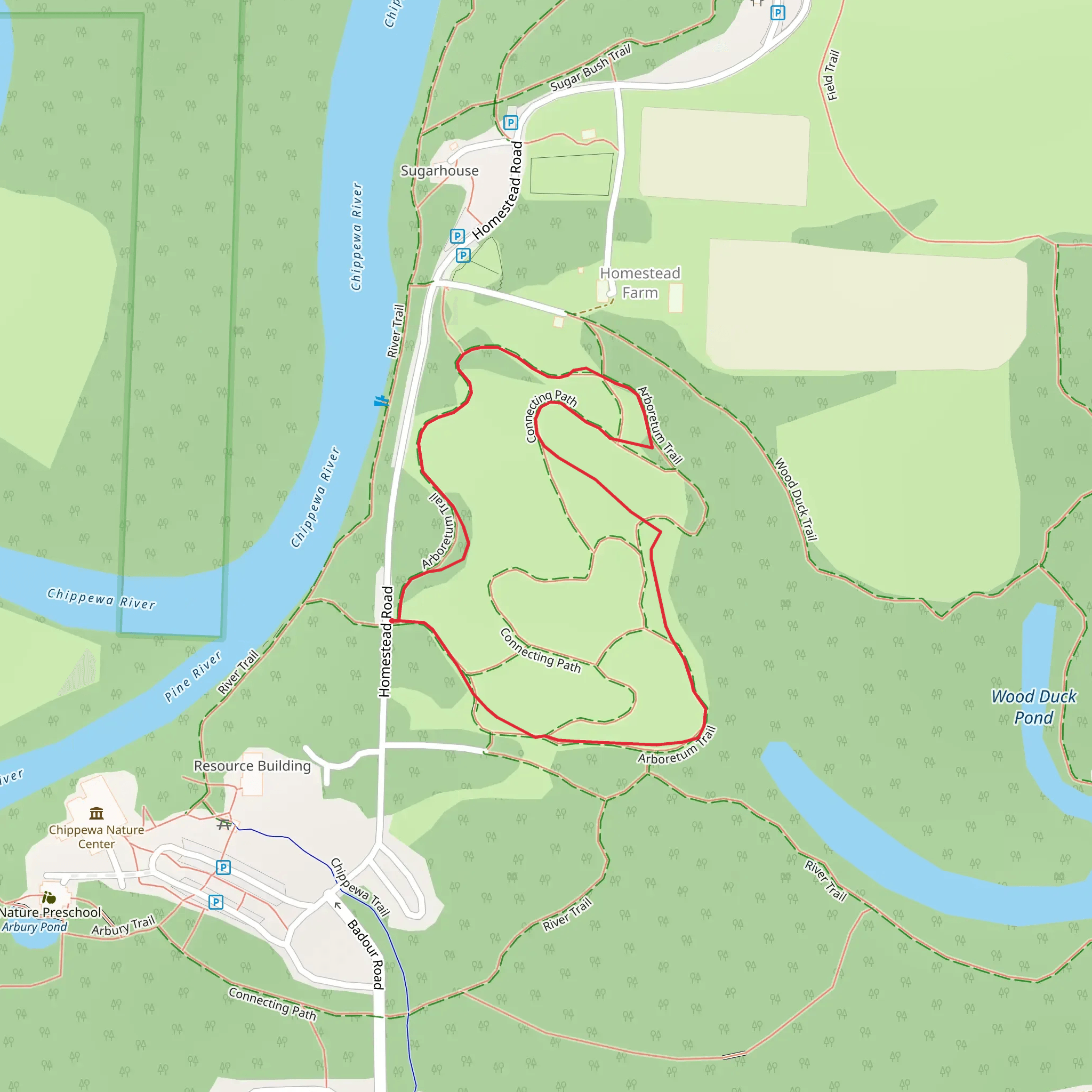 Homestead Road Loop mobile static map