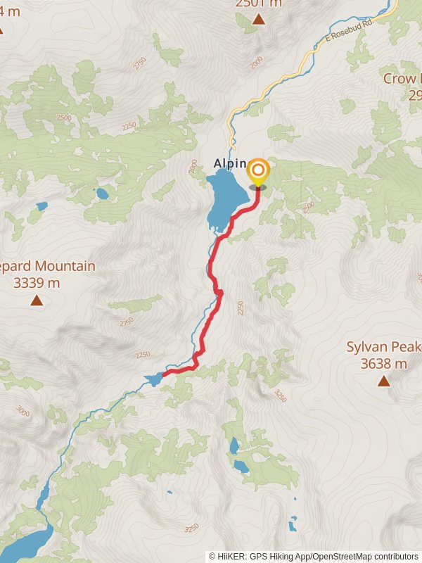 Elk Lake via East Rosebud Trail