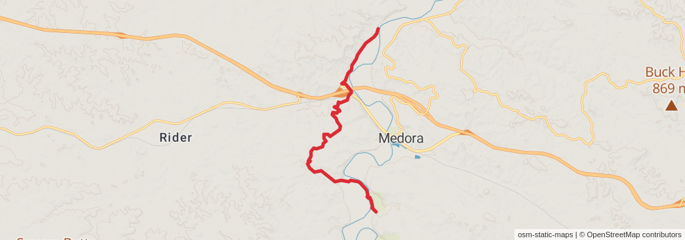 American Perimeter Trail - North Country Primary stage 255 Map