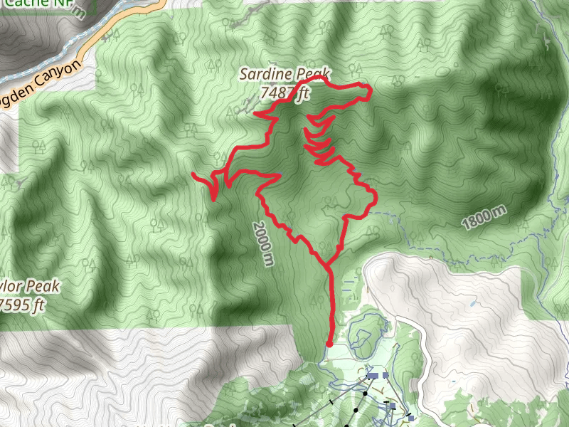 Wheeler Creek Trail, Ogden Canyon Overlook Trail and Sardine Peak Trail