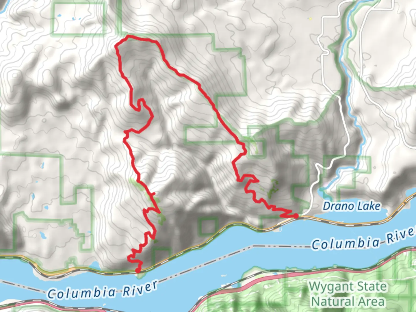 An image depicting the trail Dog Mountain and Augspurger Mountain Trail and its surrounding area.