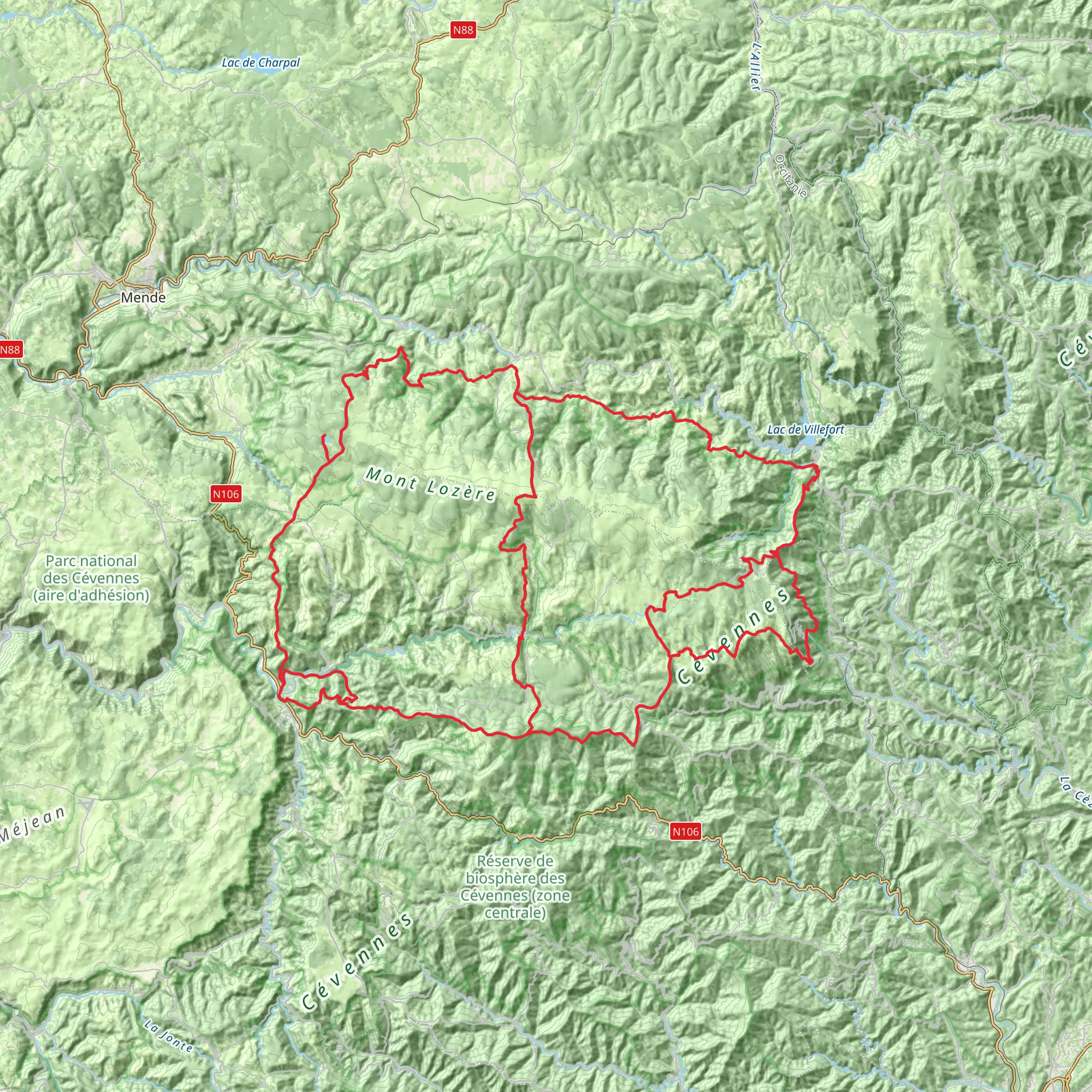 GR 68 mobile static map