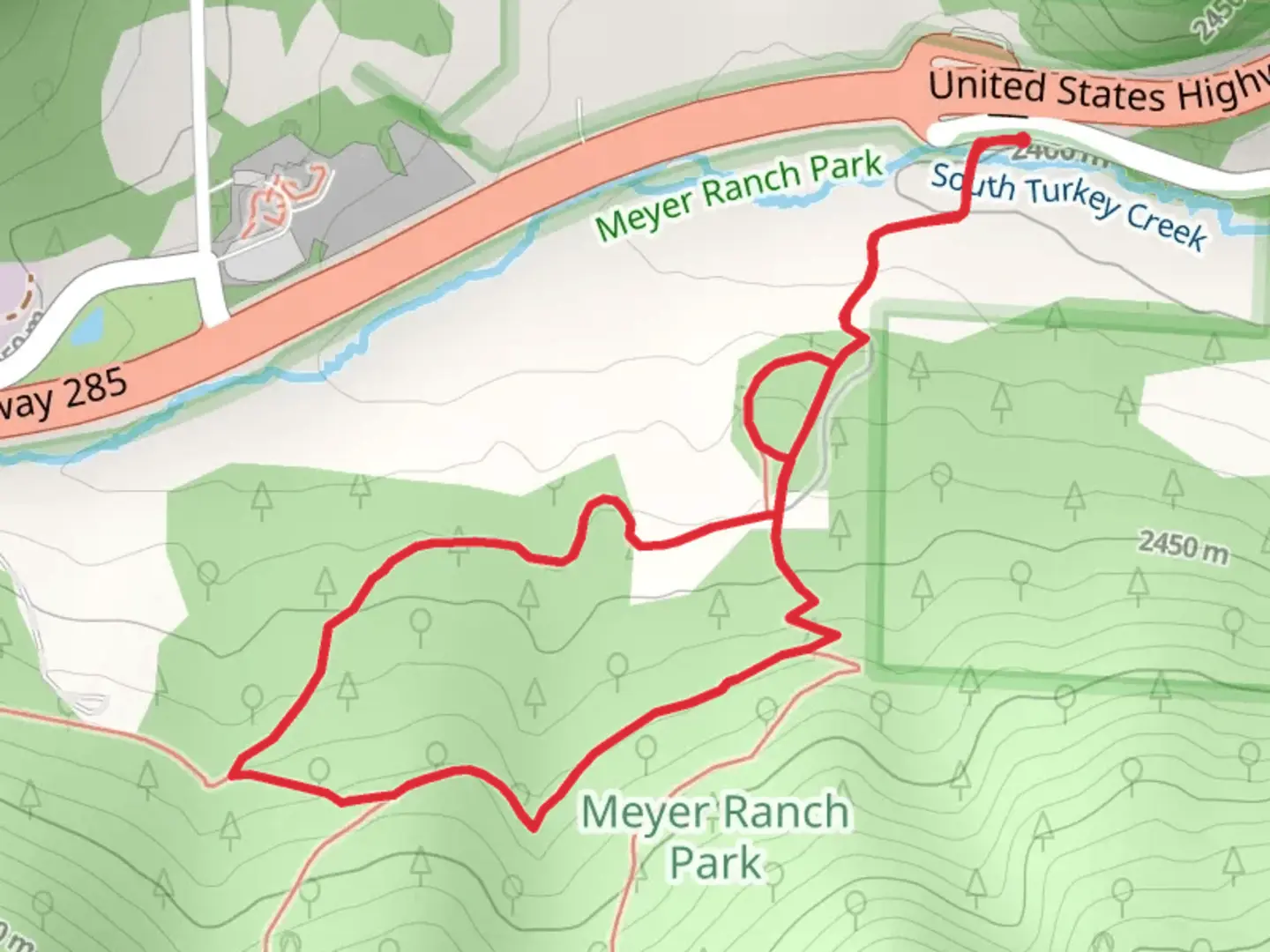 An image depicting the trail Lodge Pole Loop Trail and its surrounding area.