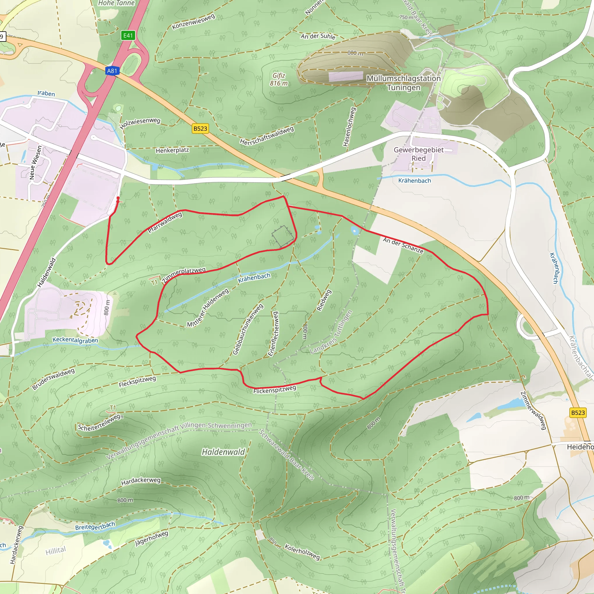 Main Neckar Rhein Weg and Flickenspitz Weg mobile static map