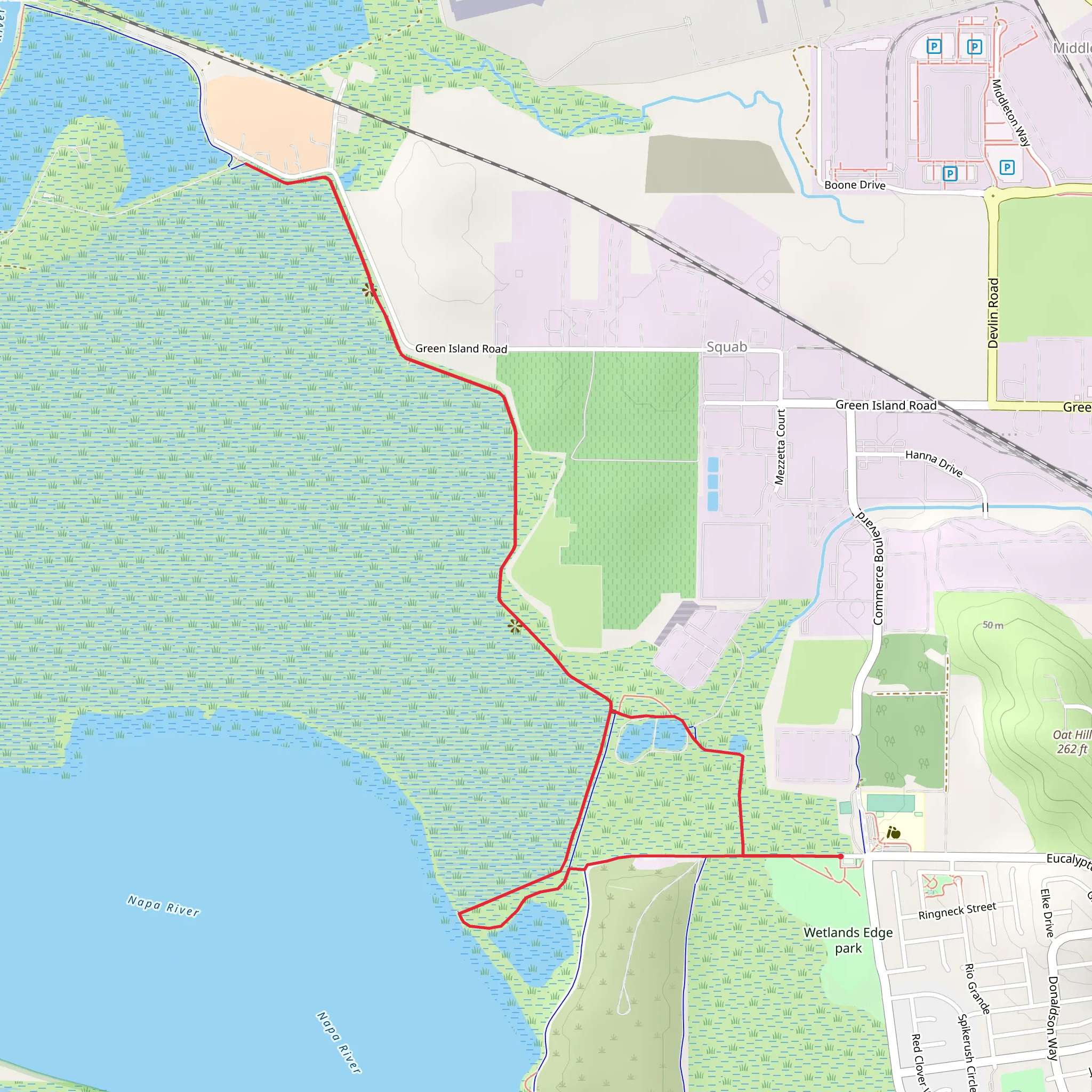 San Francisco Bay Loop Trail mobile static map