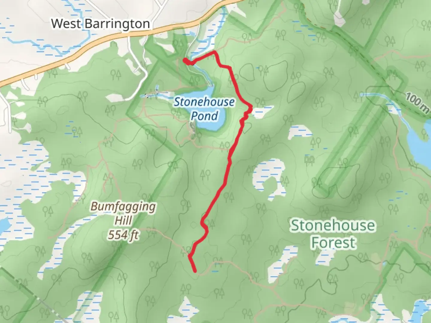 An image depicting the trail Overlook Trail and its surrounding area.