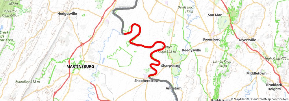 American Discovery Trail South Route stage 18 Map