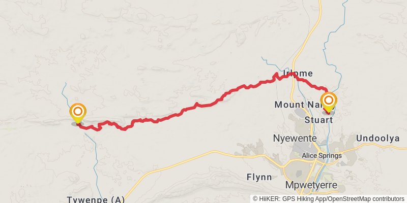 Larapinta Trail stage 1 Map