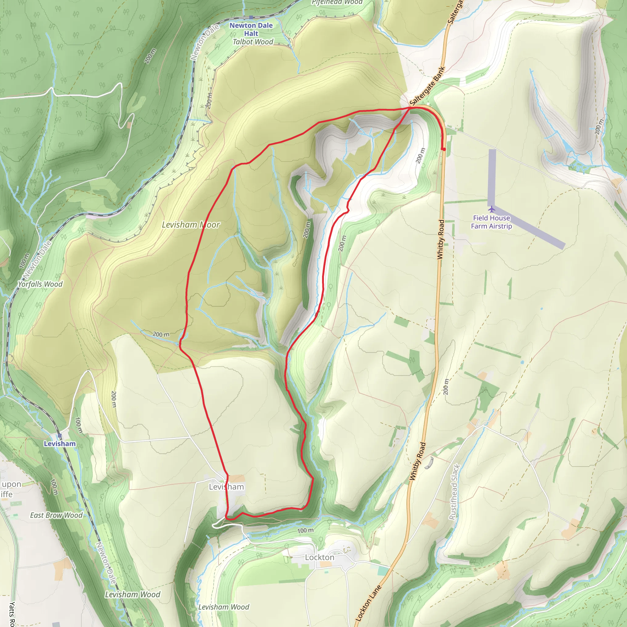 Levisham Moor and Hole of Horcum Loop mobile static map