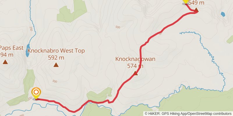 The Paps - Caherbarnagh Loop stage 2 Map