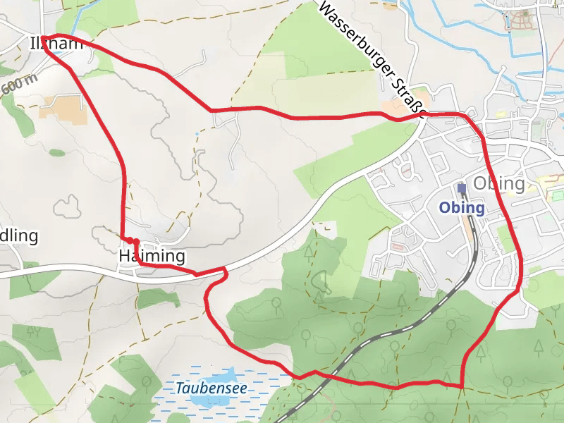 Ilzhamer Straße Loop mobile static map