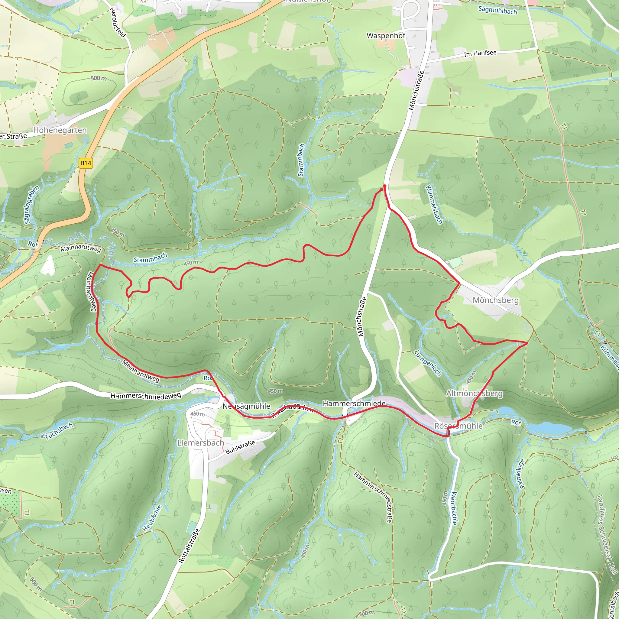Fuxi Lehrpfad Teil mobile static map