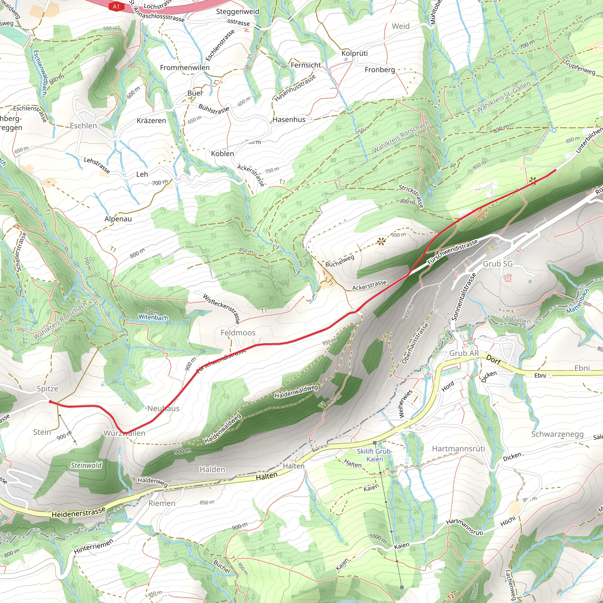 Eggersriet - Fünfländerblick mobile static map