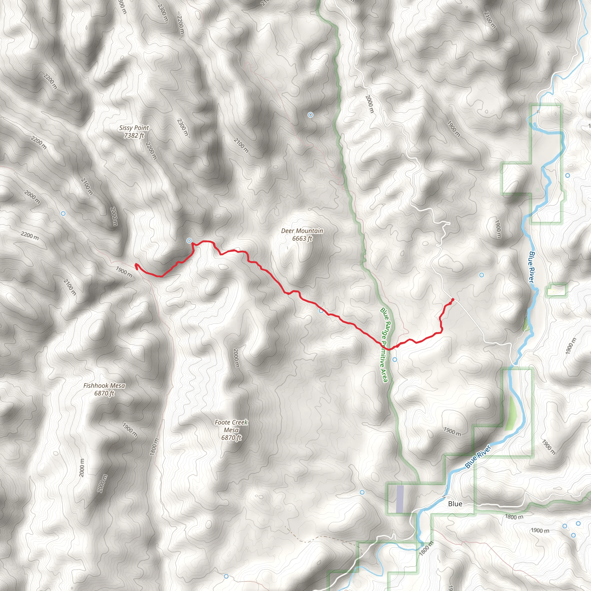 Tutt Creek Trail mobile static map