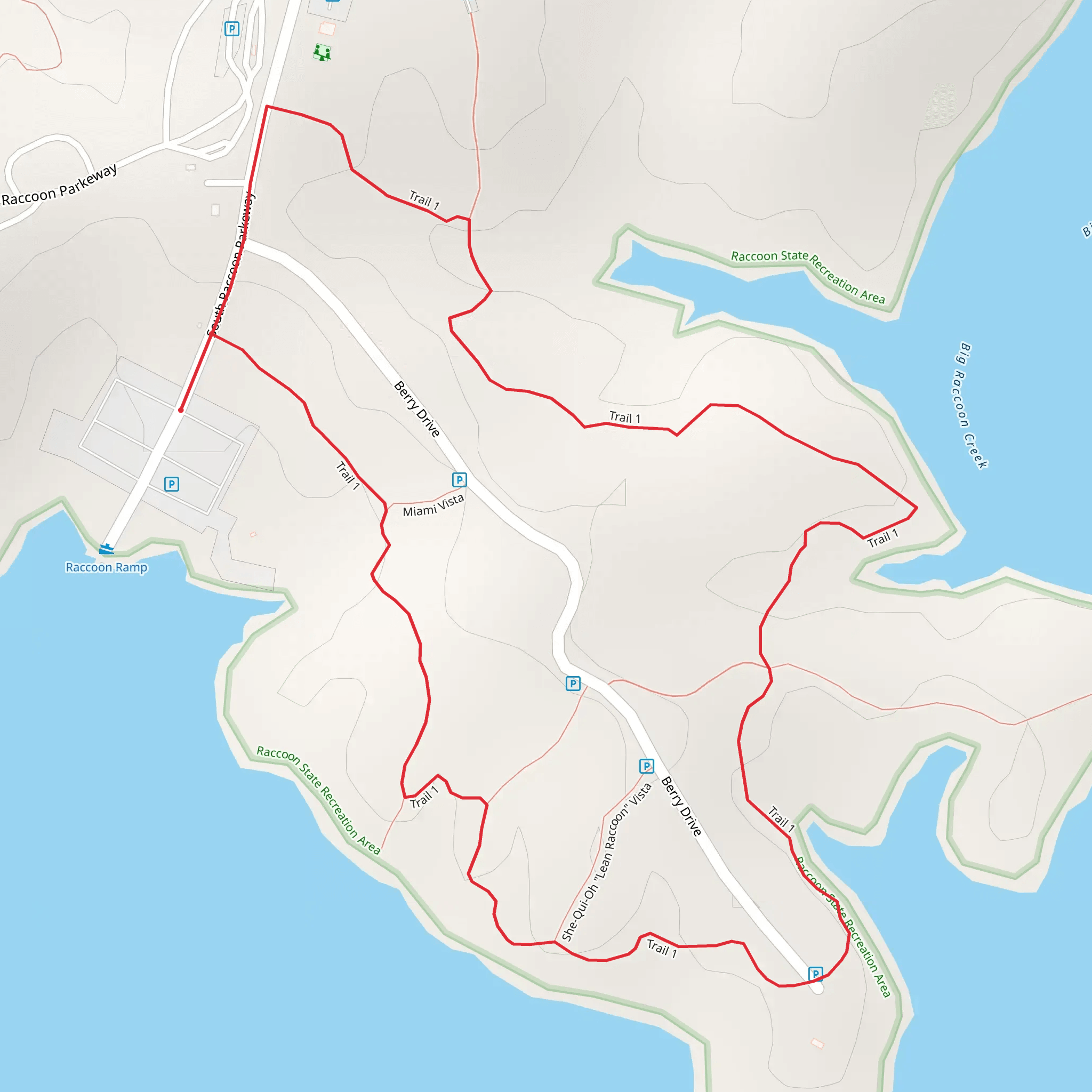 Berry Drive Loop mobile static map