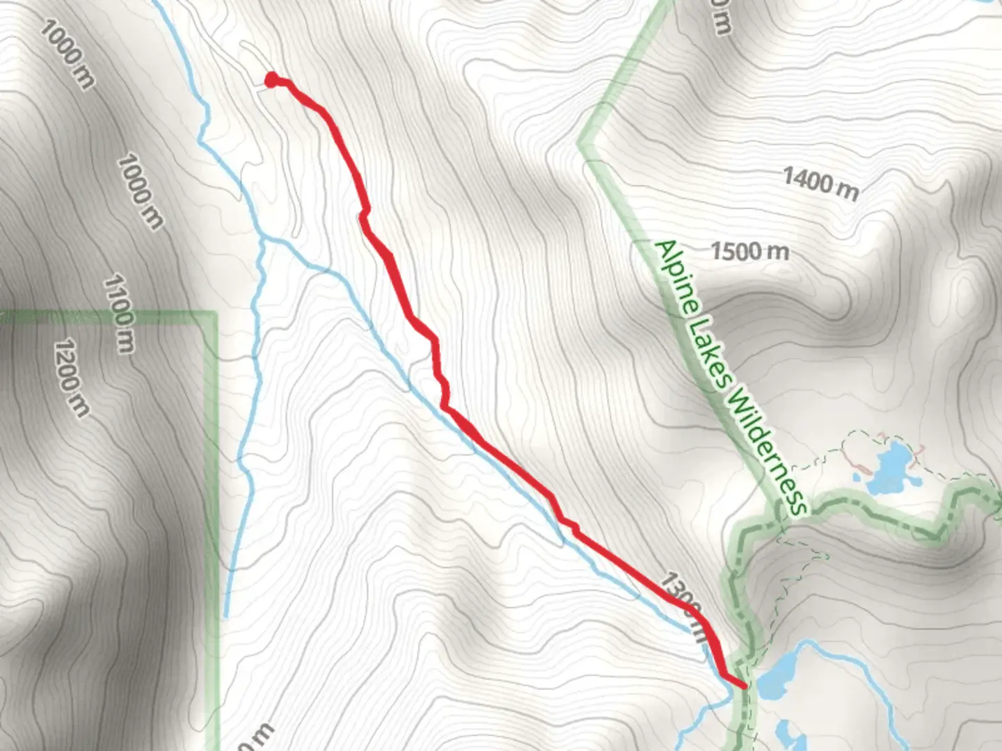 An image depicting the trail Hope Lake via Tunnel Creek Trail and its surrounding area.