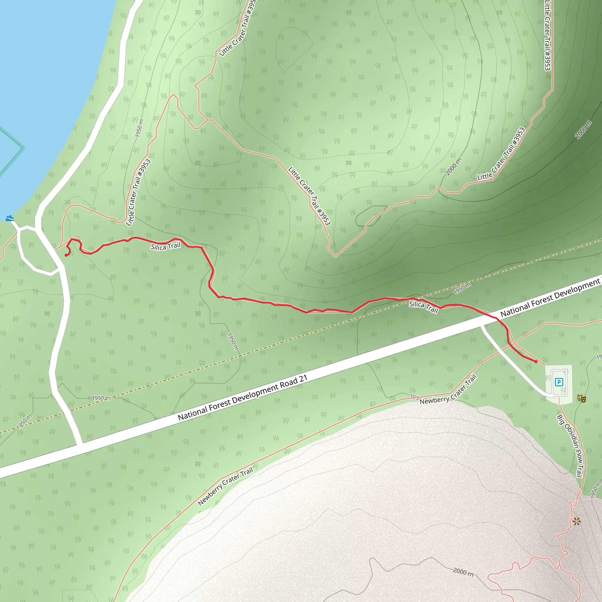 Silica Trail mobile static map