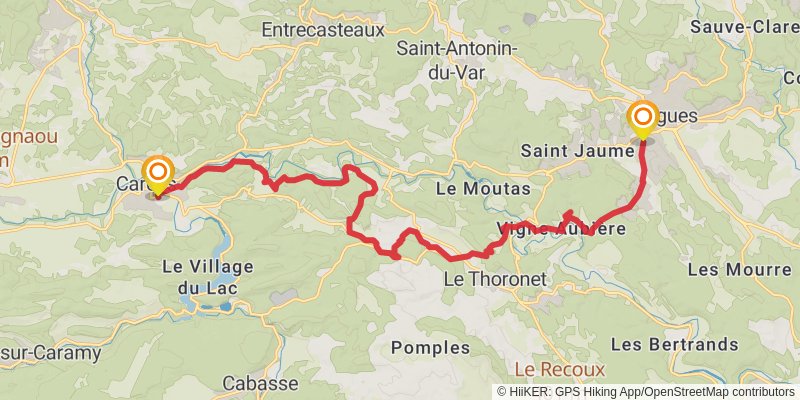 Camino Menton-Candanchu via Arles stage 12 Map