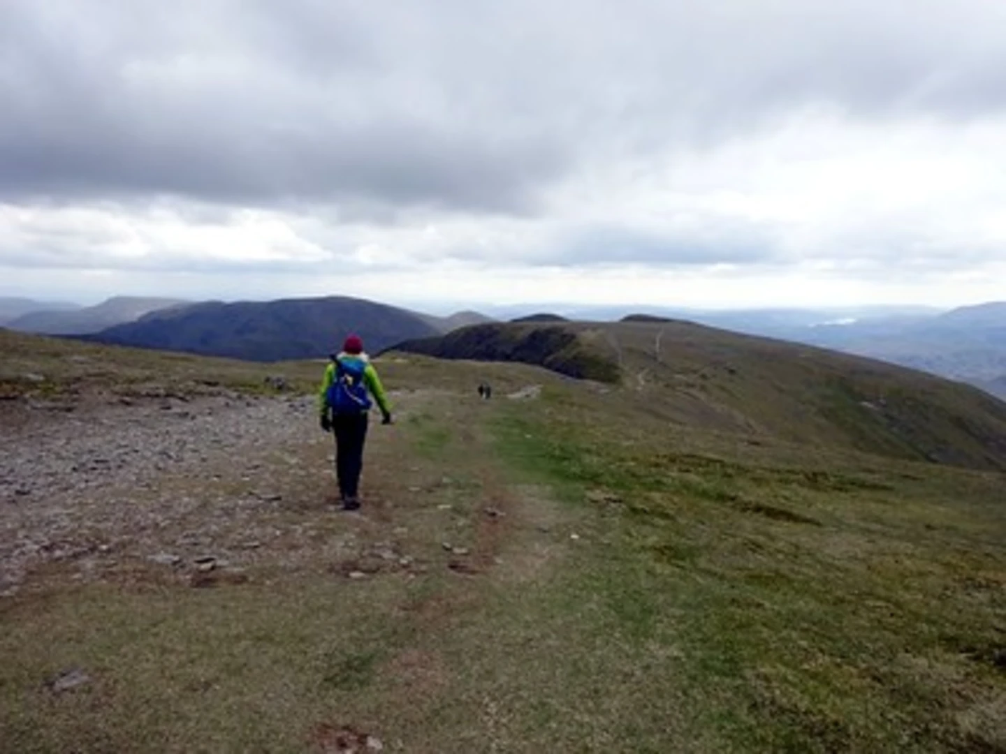 An image depicting the trail Helvellyn, Nethermost Pike, Dollywaggon Pike and Grisedale Tarn via Coast to Coast Walk and its surrounding area.