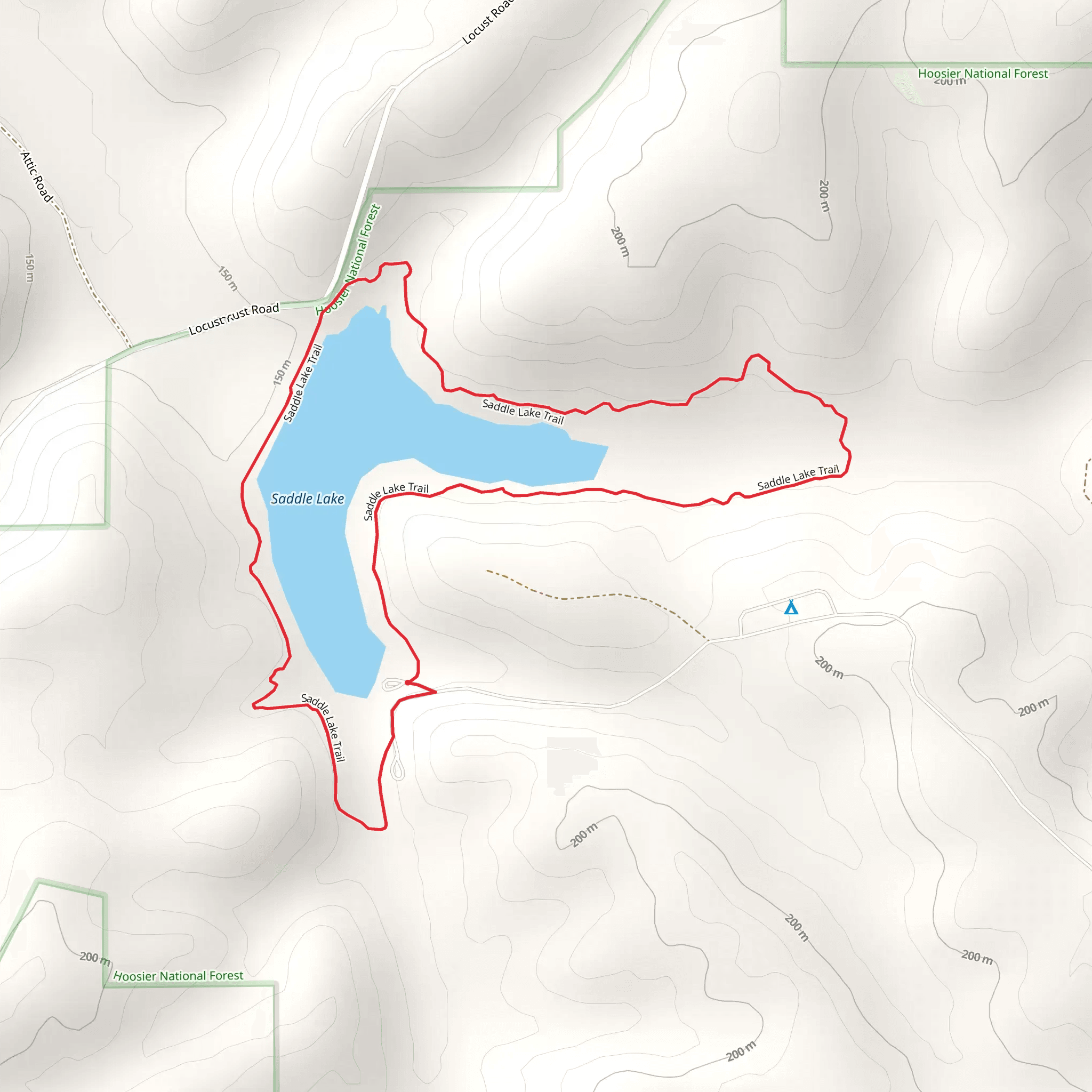 Saddle Lake Loop mobile static map
