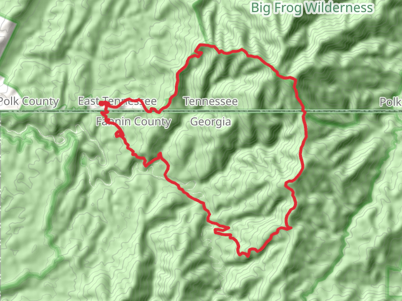 Big Frog Mountain, Hemp Top and Jacks River Loop