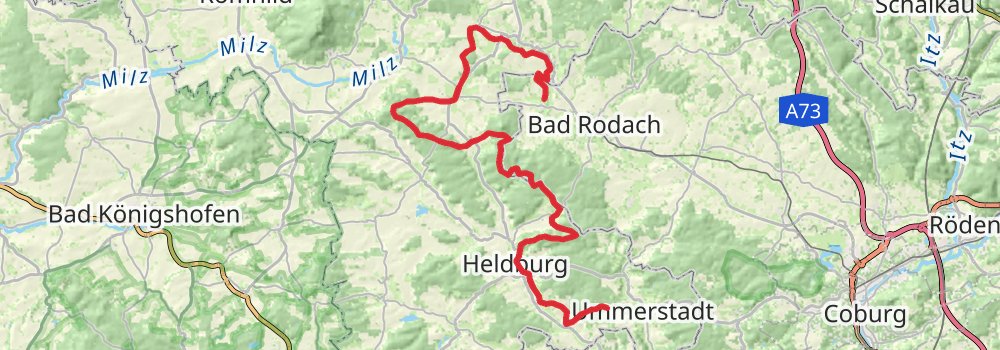 Zweiländerweg Rodachtal stage 3 Map