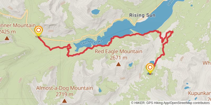Continental Divide Trail - Montana And Idaho stage 83 Map