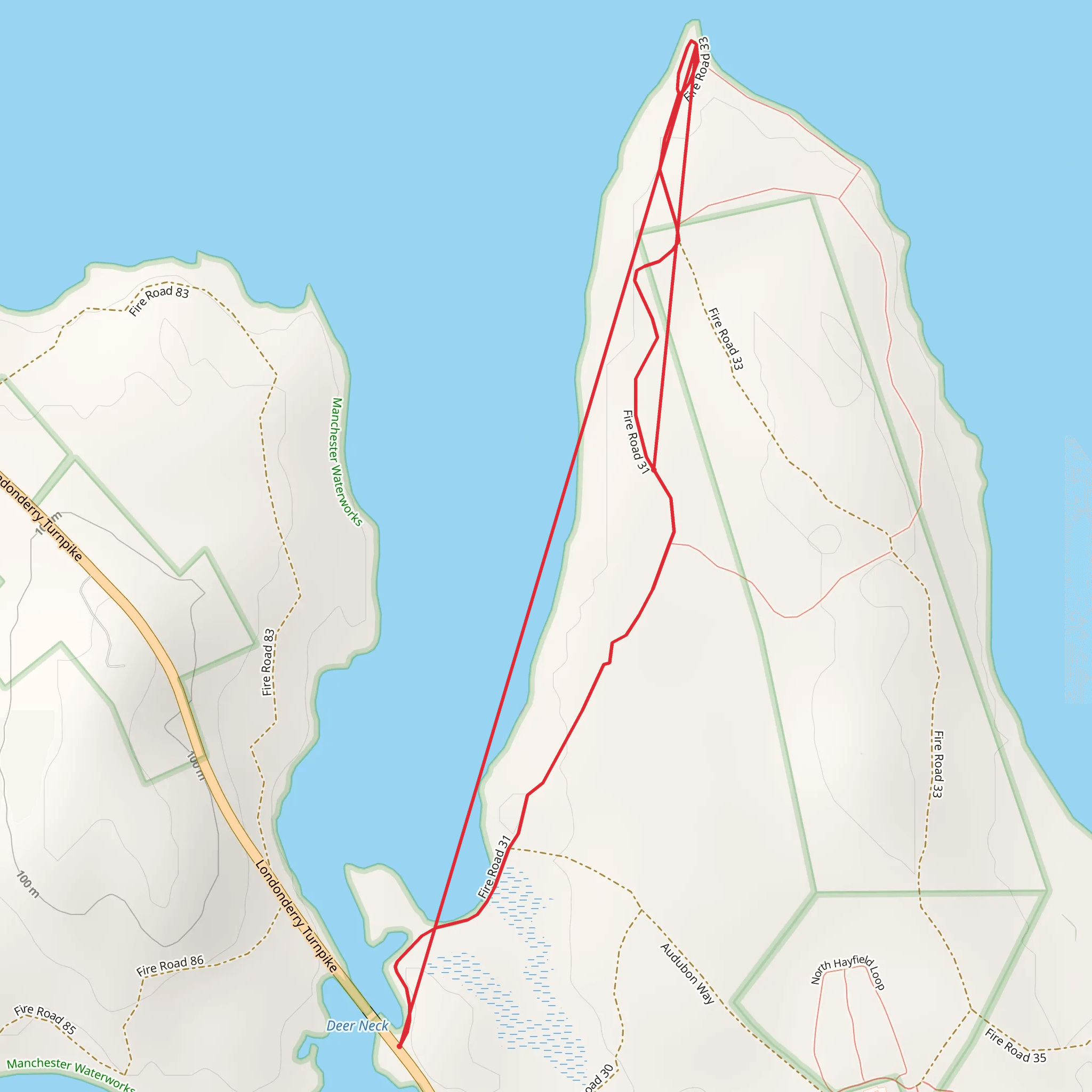 Battery Point Trail mobile static map