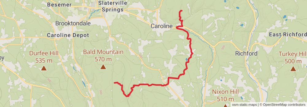 American Perimeter Trail - New York to Maine stage 9 Map