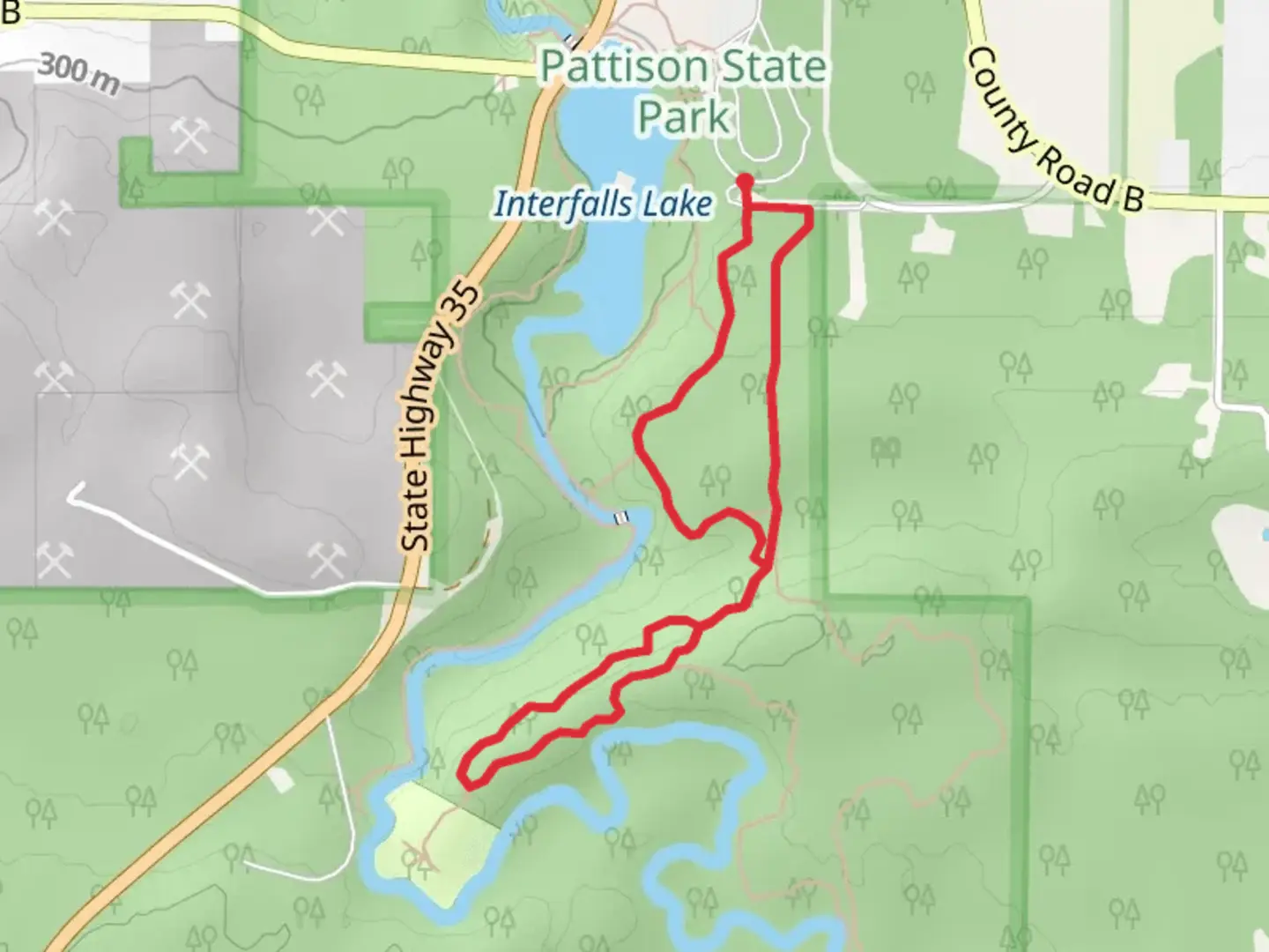 An image depicting the trail Overlook and Oak Ridge Loop Trail and its surrounding area.