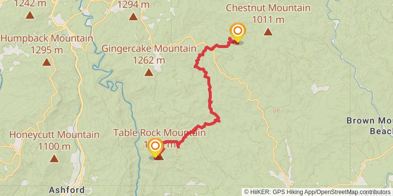 Mountains-to-Sea Trail stage 23 Map