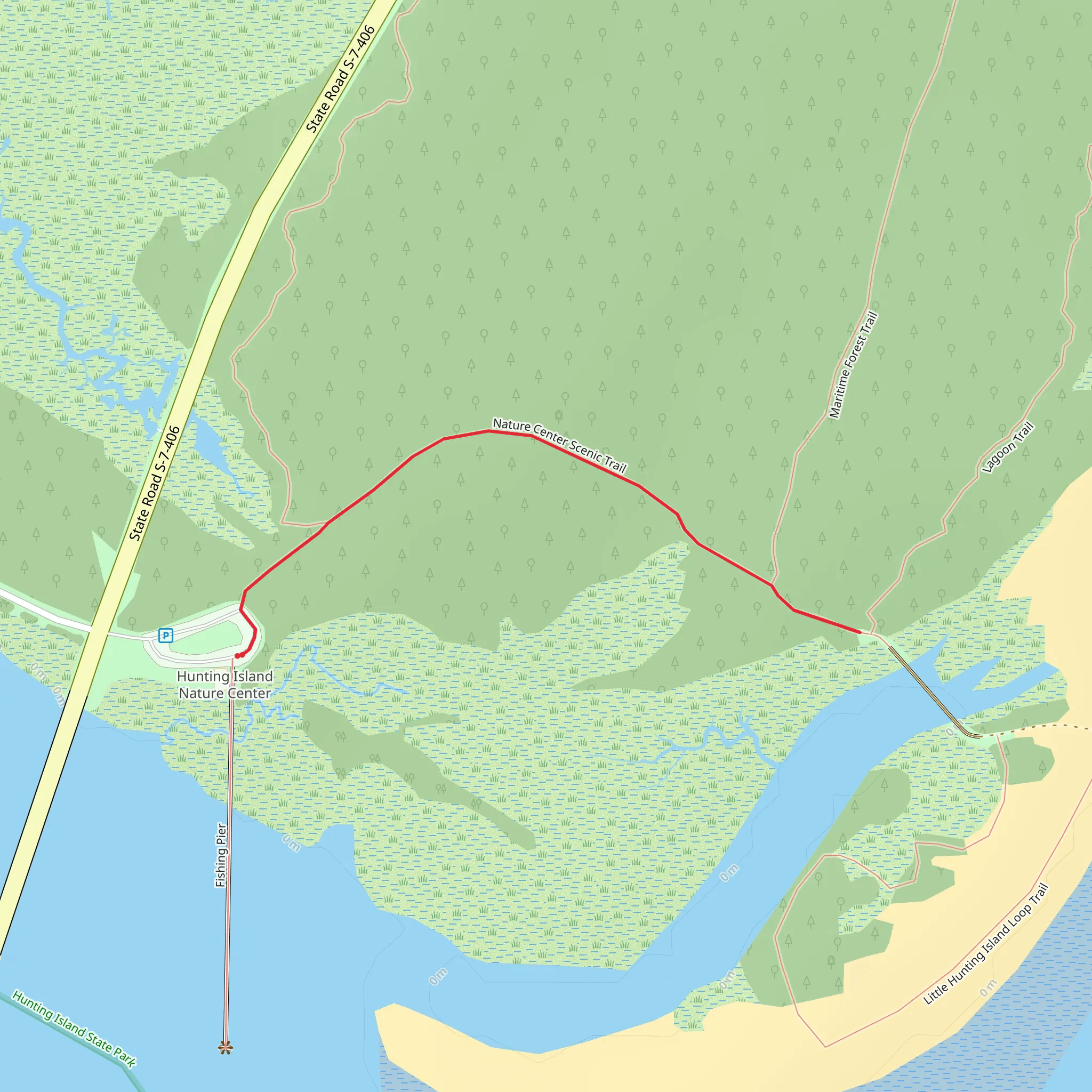 Nature Center Scenic Trail mobile static map