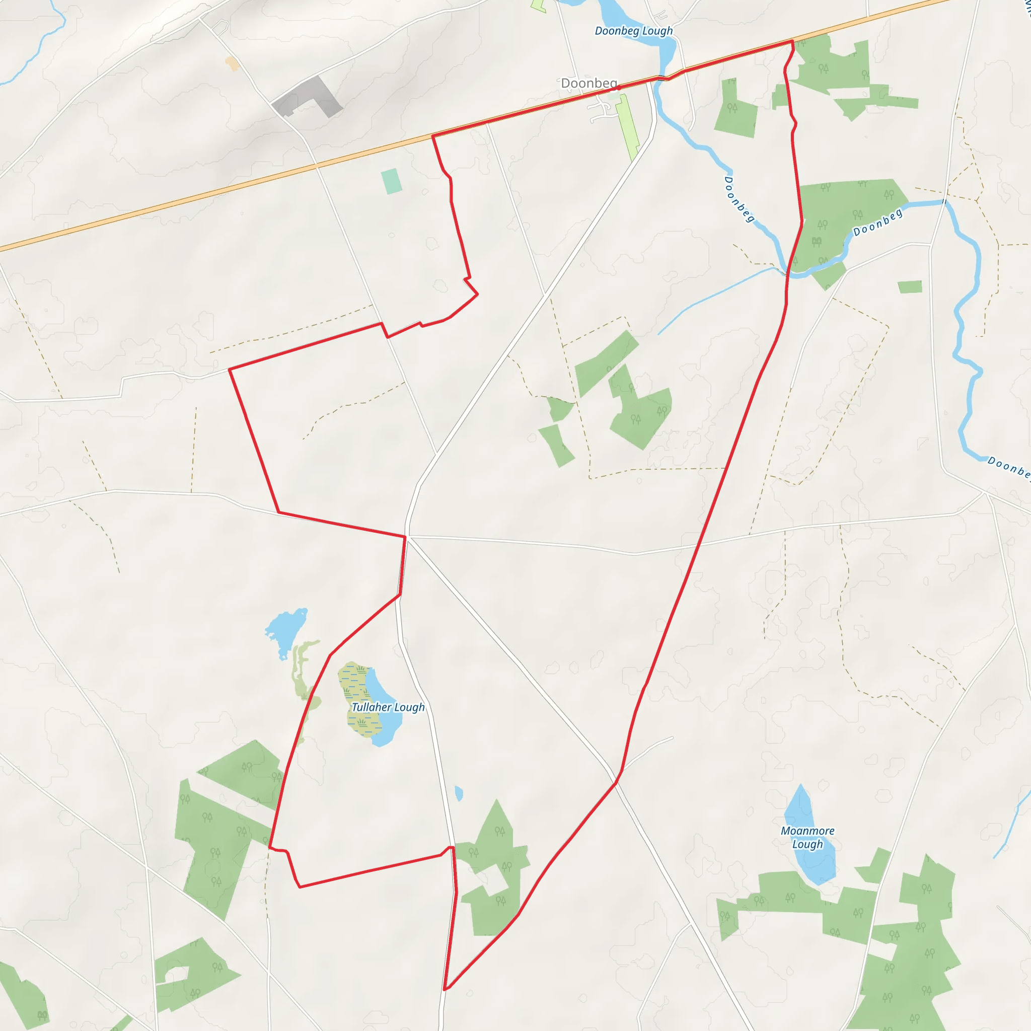Tullaher Loop mobile static map