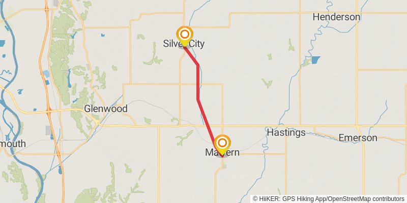 American Discovery Trail North Route stage 163 Map