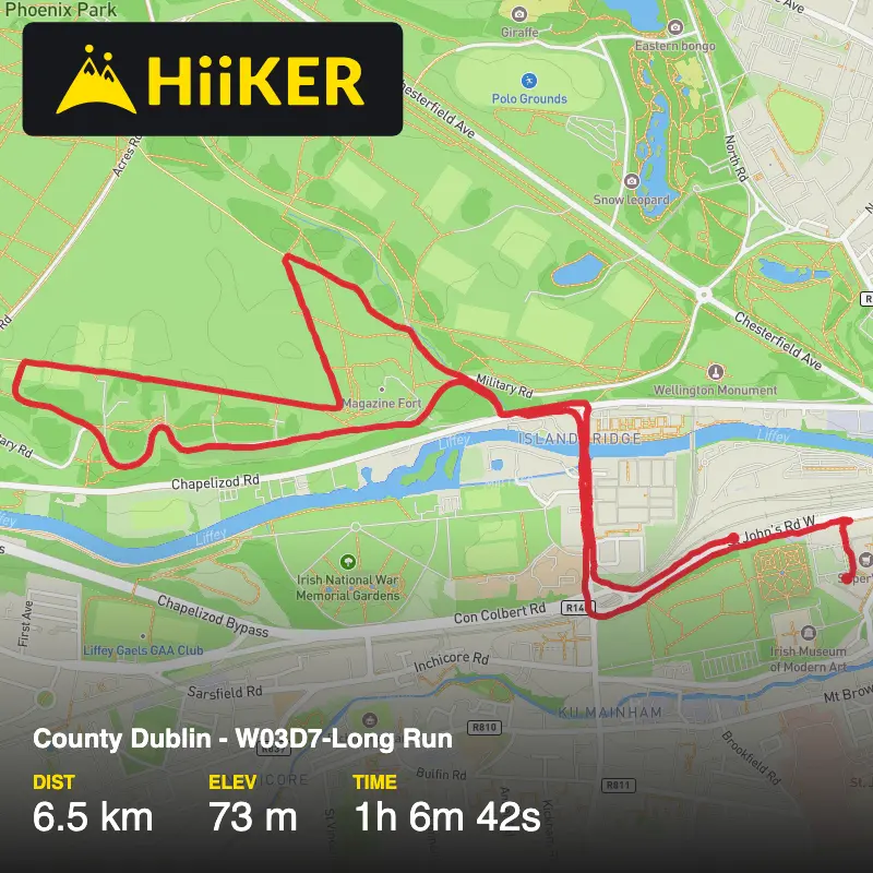 A map preview of the recording County Dublin - W03D7-Long Run.