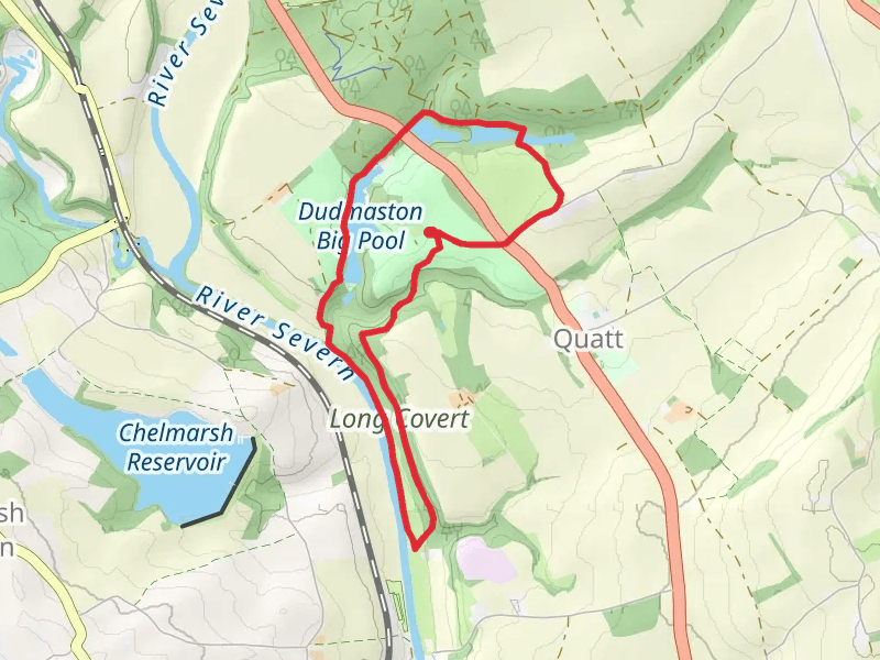 Dudmaston Big Pool, Brim Pool and Long Covert Loop