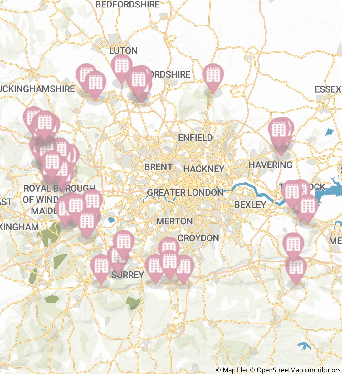 London Countryway England Campgrounds and Places to Stay