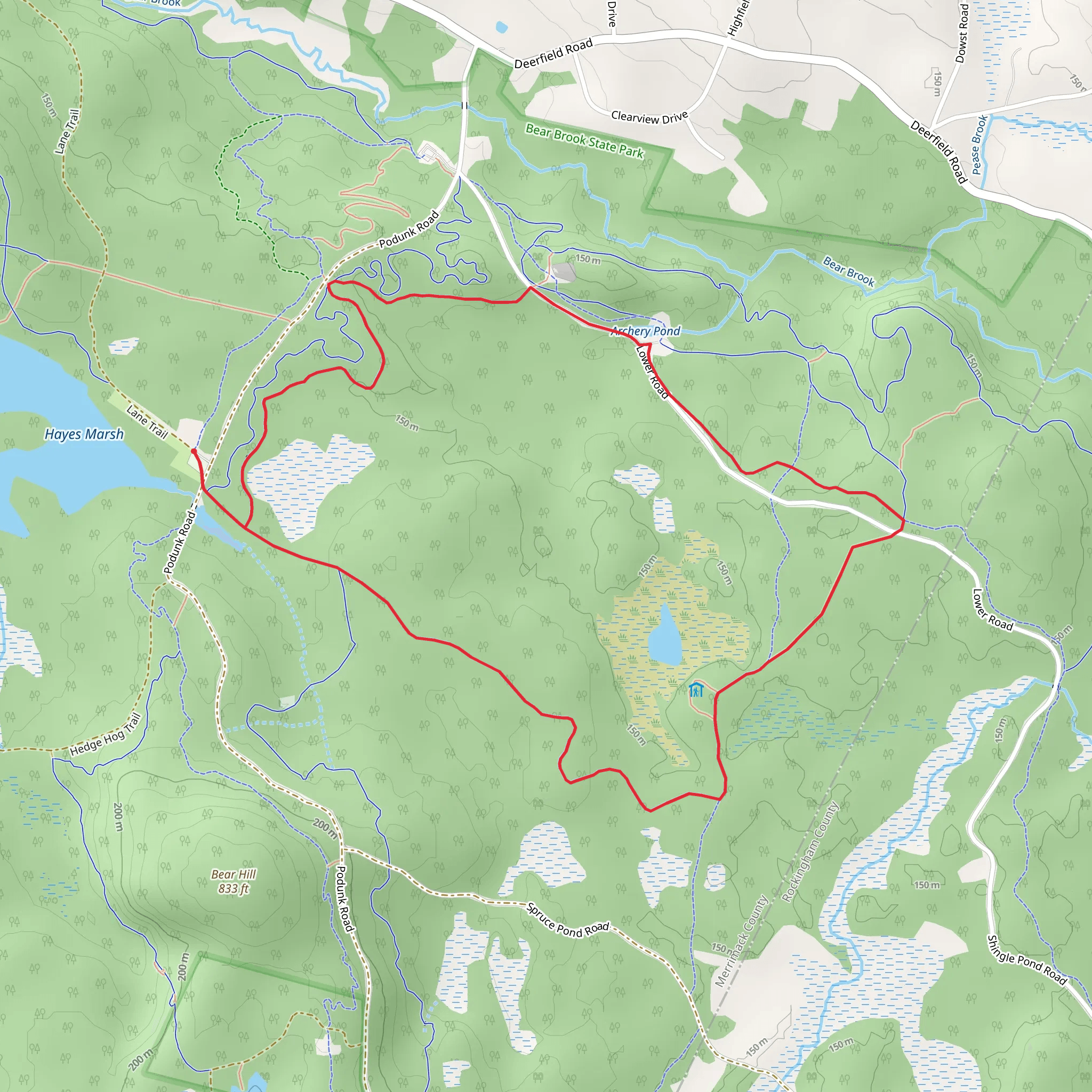 Bobcat Trail and Salt Lick Trail Loop mobile static map