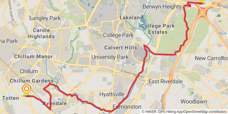 American Discovery Trail North Route stage 11 Map