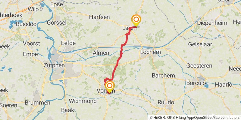 Pieterpad 1 stage 11 Map