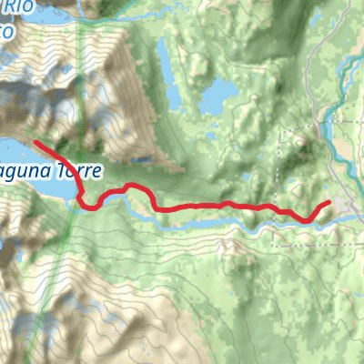 Lago Torre Trek mobile static map