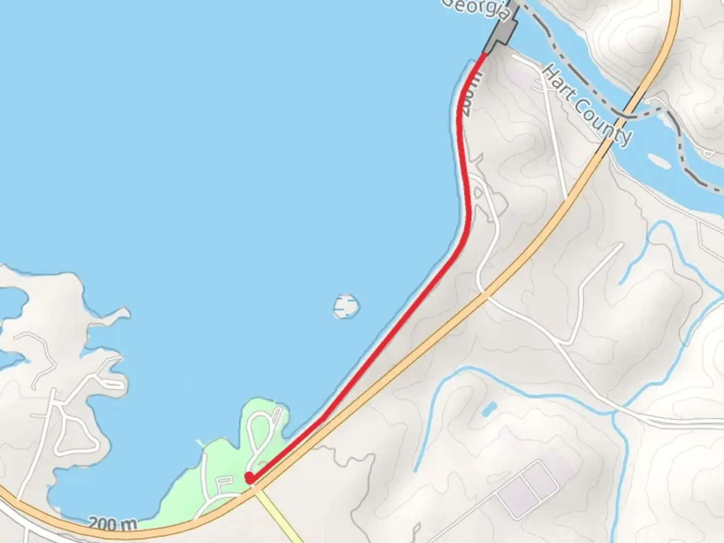 An image depicting the trail Savannah Ricer Walk and its surrounding area.