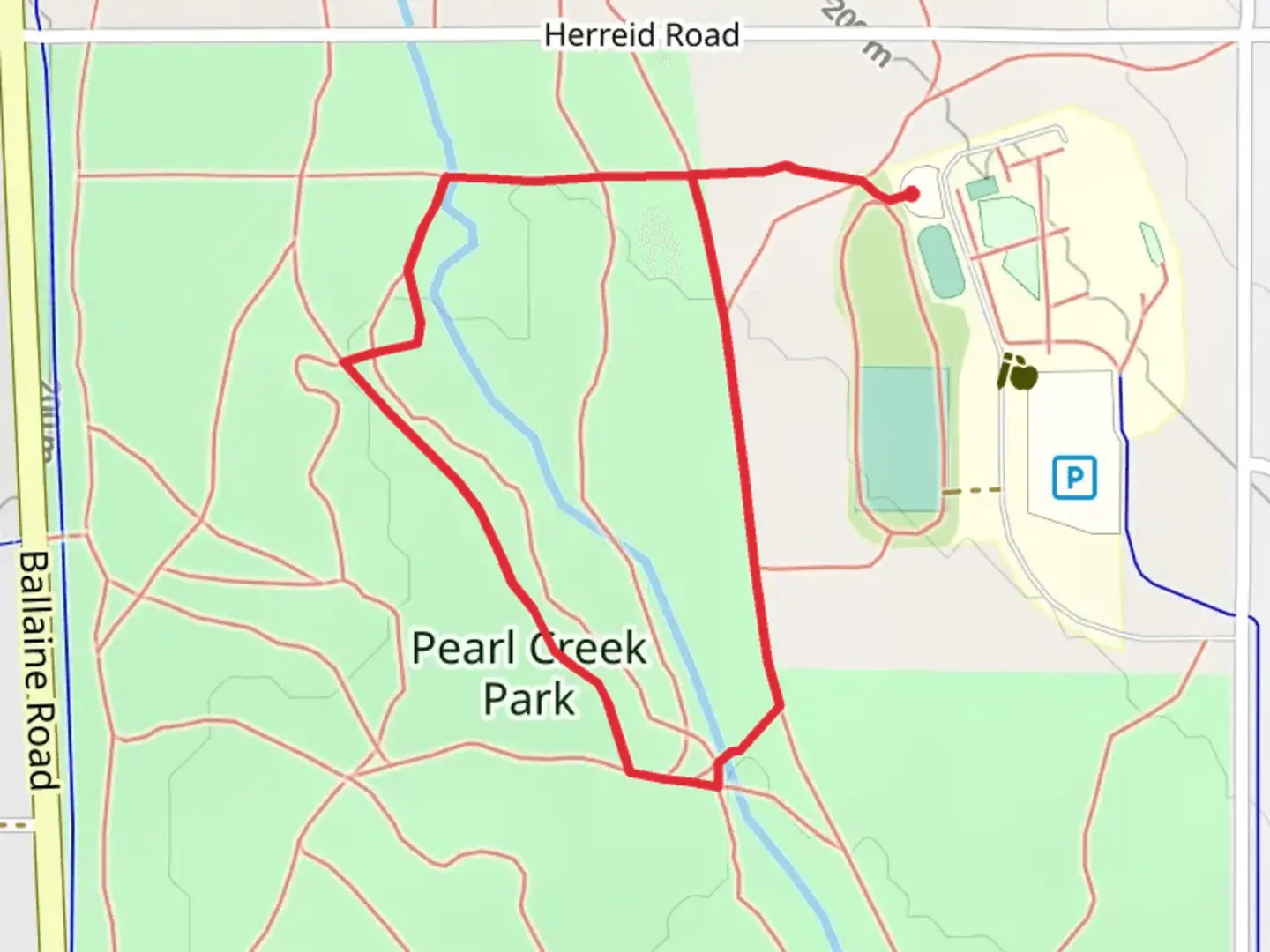 An image depicting the trail Skarland and Pollux Loop Trail and its surrounding area.