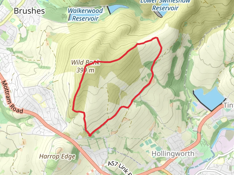 Wild Bank Loop mobile static map