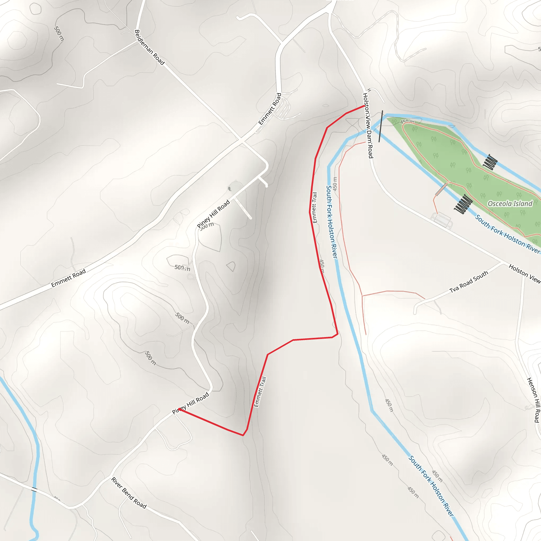 Emmett Trail mobile static map