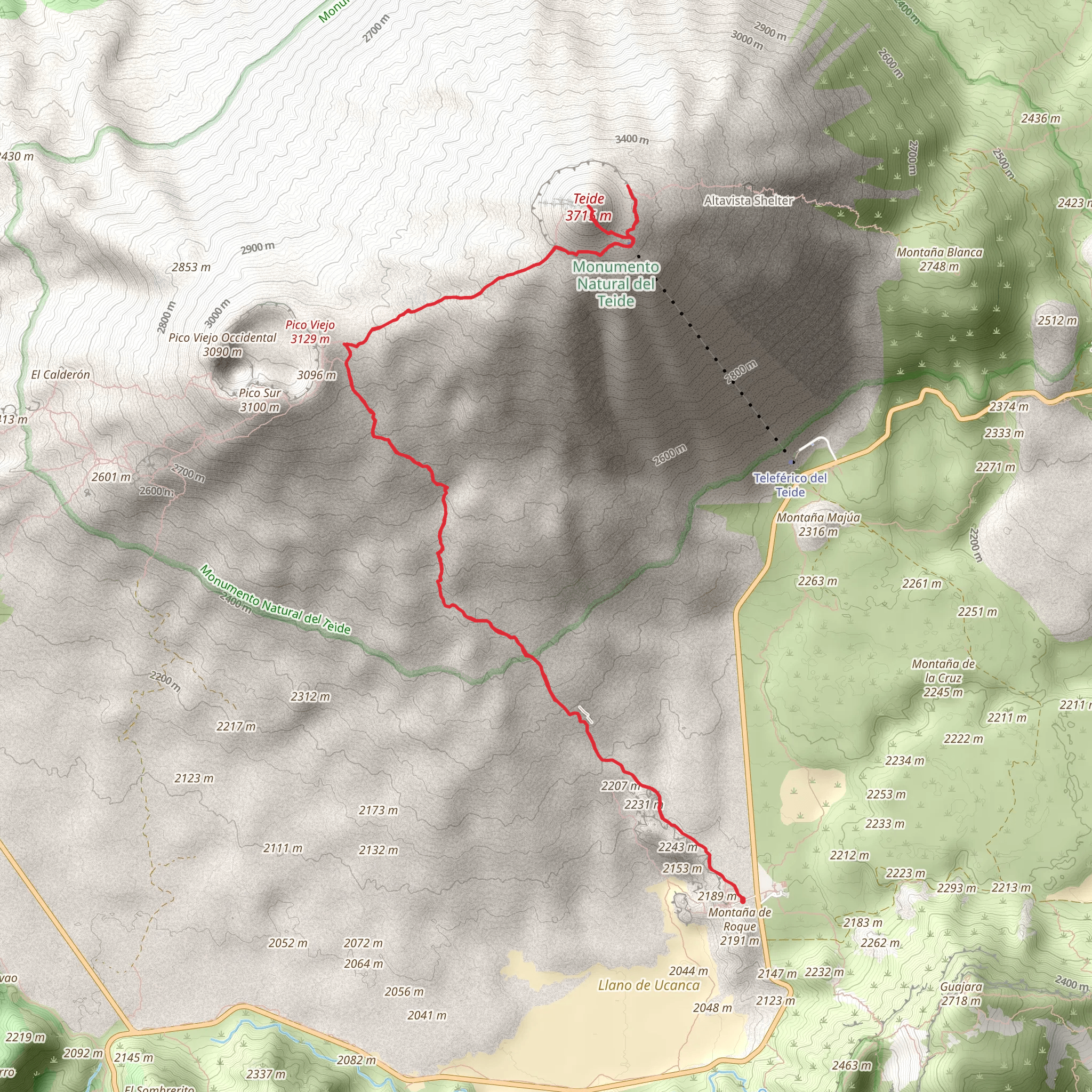 Mirador de La Fortaleza via S-3 Roques de Garcia mobile static map