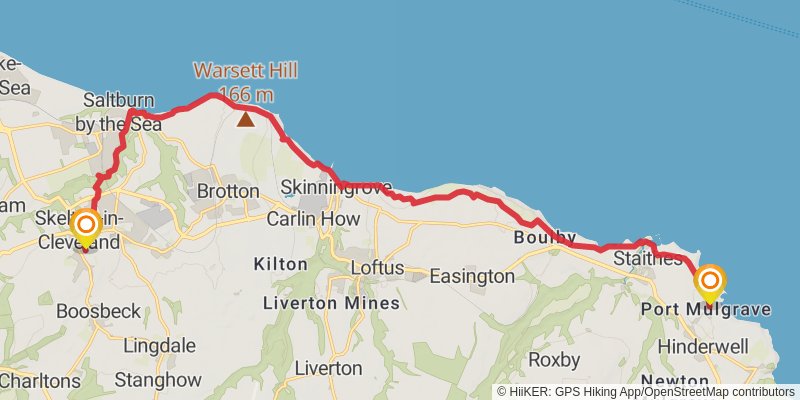 Wild Yorkshire Way stage 26 Map